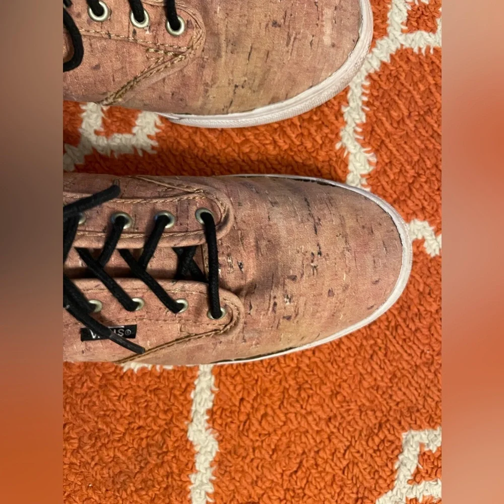 Vans 8.5 women’s a cork canvas shoe sneaker - Picture 5 of 11